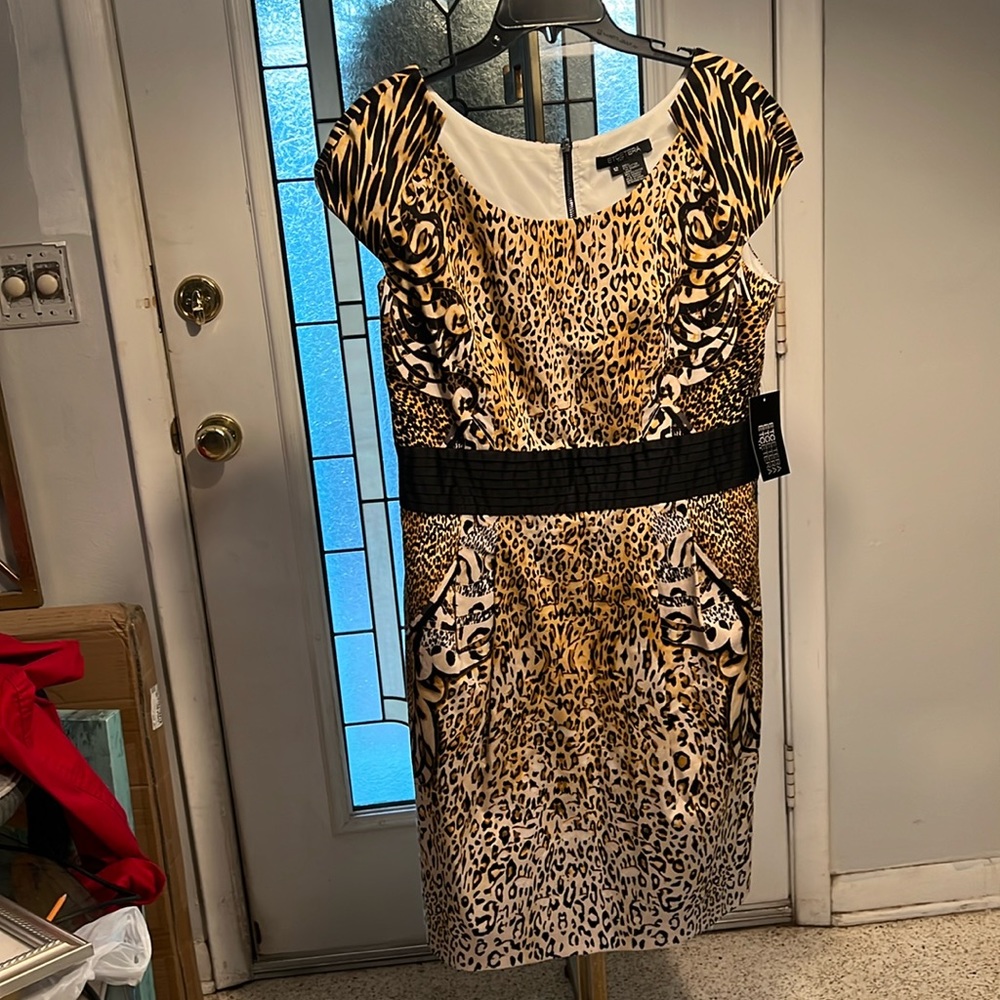 Animal print dress by etc. size 12